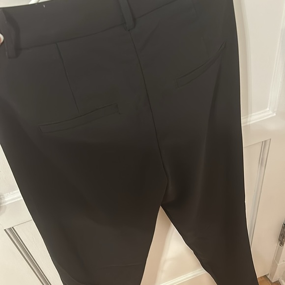 BLACK DRESS PANTS WITH FRONT SLITS - Picture 6 of 7
